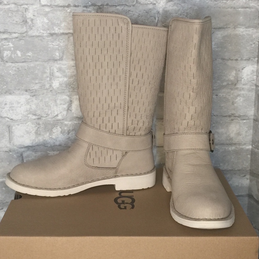 NWT Ugg Shani perforated leather boots!